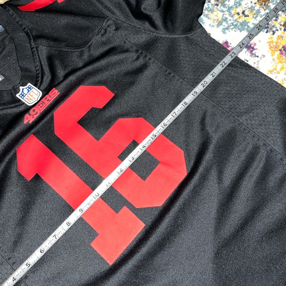 🖤 Nike Black 49ers Montana Jersey #16 L 🖤 - Picture 9 of 10